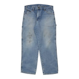 Dickies Carpenter Trousers - 35W 29L Light Wash Cotton