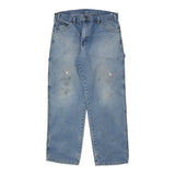 Dickies Carpenter Trousers - 35W 29L Light Wash Cotton