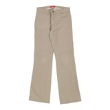 Dickies Trousers - 30W UK 10 Beige Cotton Blend