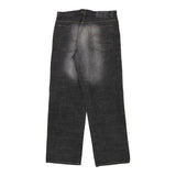 Hip Hop Qruel Jeans - 36W 30L Black Cotton