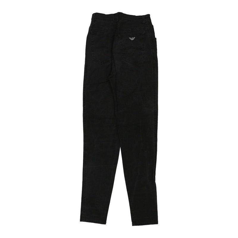 Vintage black Armani Jeans Trousers - womens 24" waist