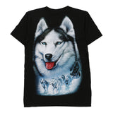 Vintage black Rock Eagle T-Shirt - mens small