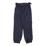 Vintage Ellesse Ski Trousers - Medium Navy Nylon