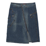 Vintage M&D Denim Skirt - 2XL Blue Cotton