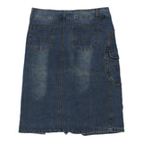 Vintage M&D Denim Skirt - 2XL Blue Cotton