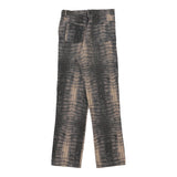 Vintage Mary Clayr Animal print Trousers - 30W UK 12 Grey Cotton
