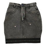Vintage grey Marzullo Jeans Denim Skirt - womens 24" waist