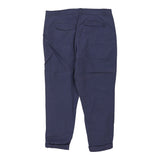 Vintage navy Rainbow Trousers - womens 34" waist