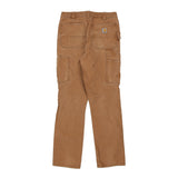 Carhartt Double Knee Carpenter Trousers - 32W 32L Brown Cotton