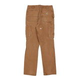 Carhartt Double Knee Carpenter Trousers - 32W 32L Brown Cotton