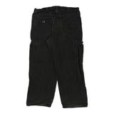 Vintage black Lee Cargo Trousers - mens 38" waist