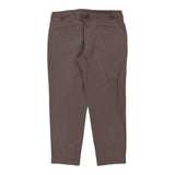 Armani Jeans Trousers - 33W 26L Brown Cotton