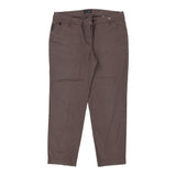 Armani Jeans Trousers - 33W 26L Brown Cotton