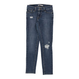 710 Levis Skinny Jeans - 26W UK 4 Blue Cotton