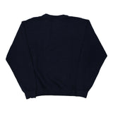 Blank Fruit Of The Loom Sweatshirt - Large Navy Cotton Blend