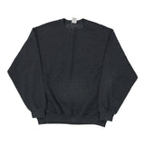 Blank Jerzees Sweatshirt - Large Grey Cotton Blend