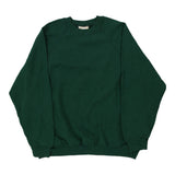 Made in USA Blank Riders Sweatshirt - XL Green Cotton Blend