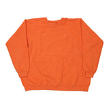 Made in USA Blank Hanes Sweatshirt - XL Orange Cotton Blend