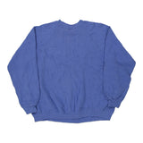 Blank Hanes Sweatshirt - XL Blue Cotton Blend