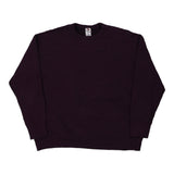 Blank Fruit Of The Loom Sweatshirt - XL Purple Cotton Blend