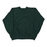 Blank Hanes Sweatshirt - XL Green Cotton Blend