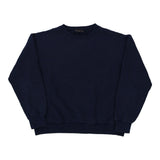 Blank Needle Works Sweatshirt - Medium Navy Cotton Blend