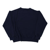 Blank Needle Works Sweatshirt - Medium Navy Cotton Blend