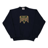Made in USA Southwest Baptist Sports Pages Embroidered Sweatshirt - Large Navy Cotton Blend