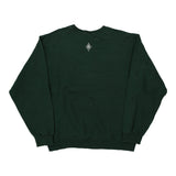 Pi Beta Phi Jerzees College Sweatshirt - Large Green Cotton Blend