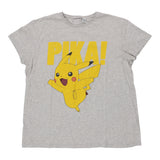 Pokemon Unbranded Graphic T-Shirt - XL Grey Cotton