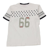 Age 10 Tdm T-Shirt - Large White Cotton