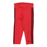 Capri Adidas Leggings - Small Pink Polyester