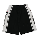 Age 11-12 Champion Spellout Sport Shorts - Large Black Polyester