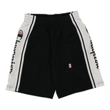 Age 11-12 Champion Spellout Sport Shorts - Large Black Polyester