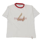 Age 14 Trussardi Spellout T-Shirt - XL White Cotton