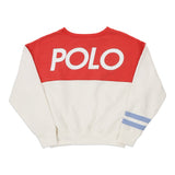 Age 8-9 Ralph Lauren Sweatshirt - Medium White Cotton Blend