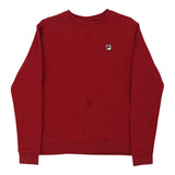 Age 14 Fila Sweatshirt - Large Red Cotton Blend