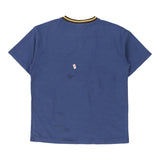 Age 7-8. All Stars Looney Tunes Warner Bros Embroidered T-Shirt - Medium Blue Cotton