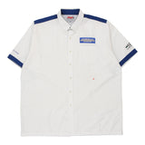 Made in USA Chamberlain Jays Short Sleeve Shirt - 2XL White Cotton