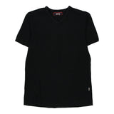 Rifle V-neck T-Shirt - Medium Black Cotton