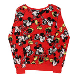 Age 13-14 Disney Graphic Fleece - Large Red Polyester