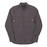 Guess Slim Fit Shirt - Large Grey Cotton