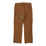 Dickies Carpenter Trousers - 37W 34L Brown Cotton