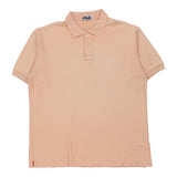 Vintage orange Fila Polo Shirt - mens x-large