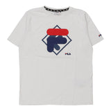 Vintage Age 15-16 Fila Graphic T-Shirt - XL White Cotton