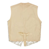 Vintage white Carla D. Waistcoat - womens medium