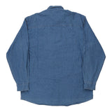 Vintage blue Lenzokart Fruit Of The Loom Denim Shirt - mens large