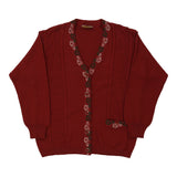 Vintage red Maglierie Filo D'Oro Cardigan - womens large