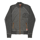 Vintage grey Superdry Zip Up - womens medium