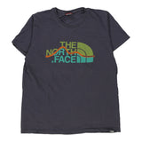 The North Face Spellout T-Shirt - Small Grey Cotton